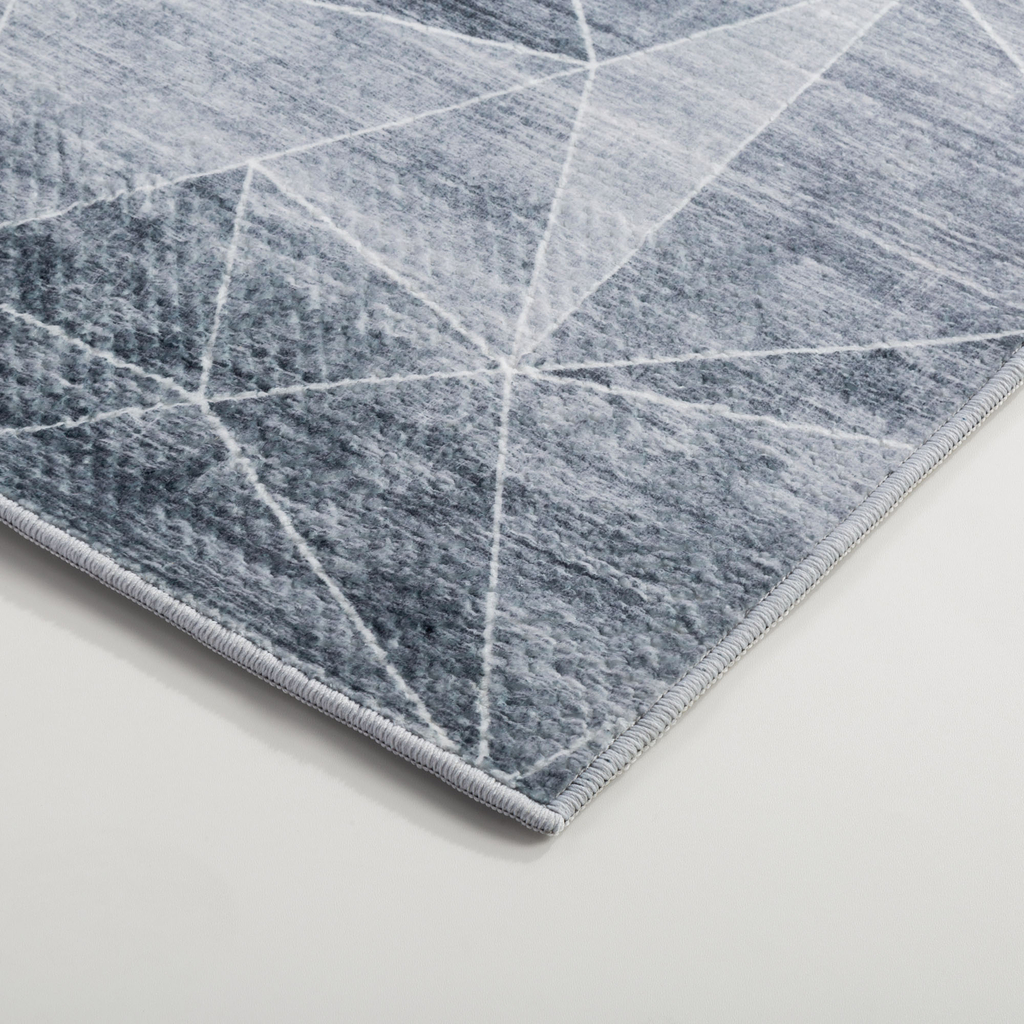 Geometrický koberec PUERTO svetlosivý 80x150 cm