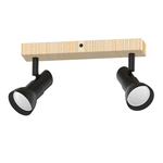 Bodové svietidlo čierne TRIEST, 3xGU10