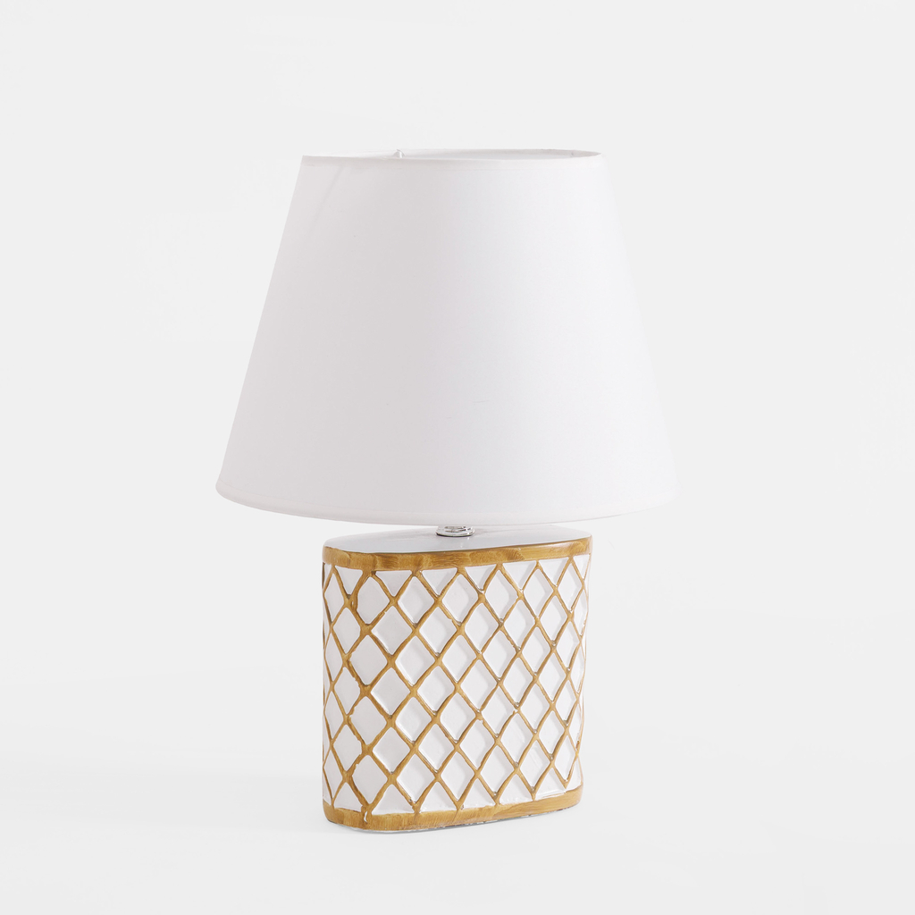 Lampa stołowa z abażurem 35 cm MIX