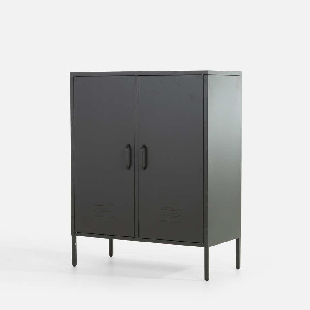 Kovová komoda čierna BLISFUL