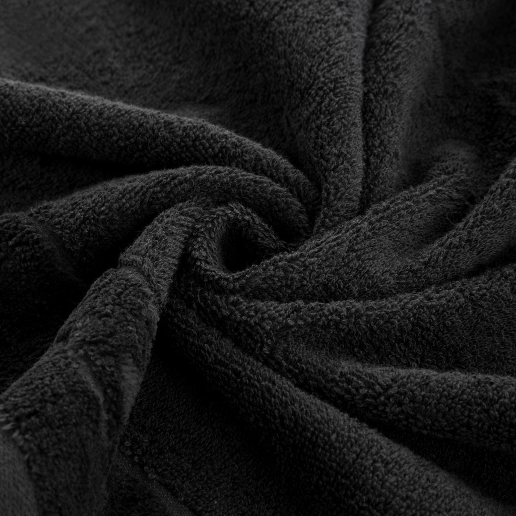 Bavlnený uterák čierny DAMLA 70x140 cm