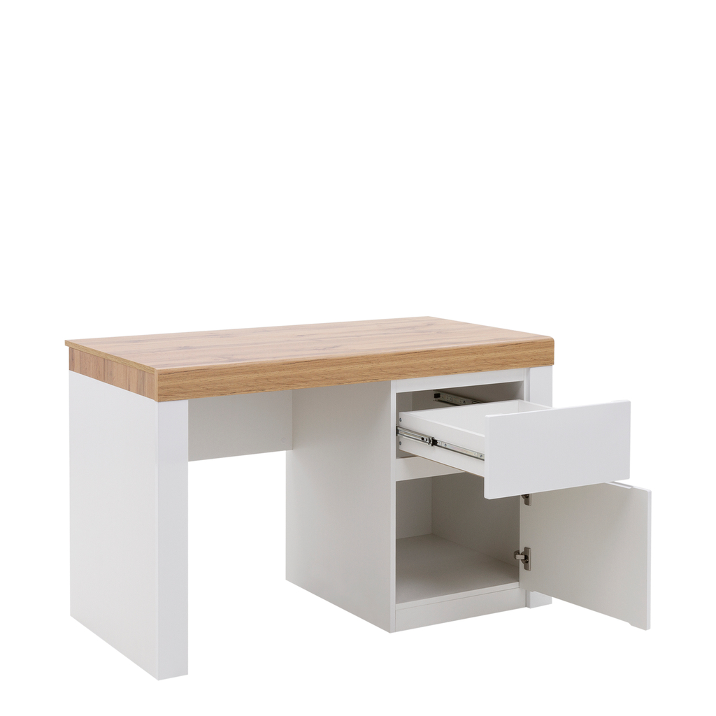 Písací stôl TAURUS biely