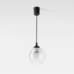 Závesné svietidlo s transparentným tienidlom MIX fi 18 cm