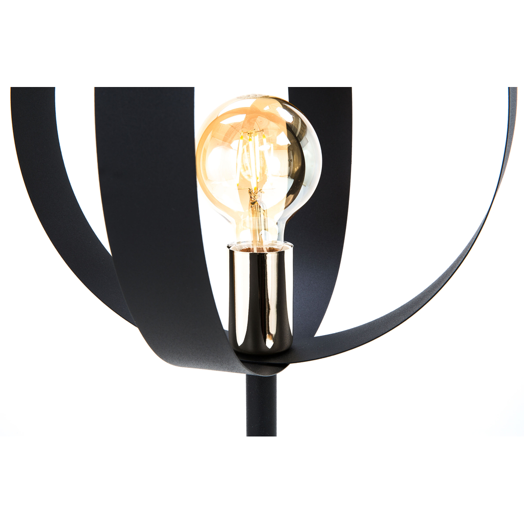 Moderná čierna stojacia lampa do obývačky LIVIA