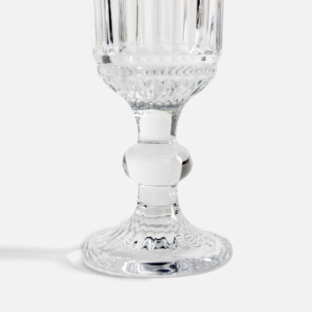 Vrúbkovaný pohár na šampanské 150 ml