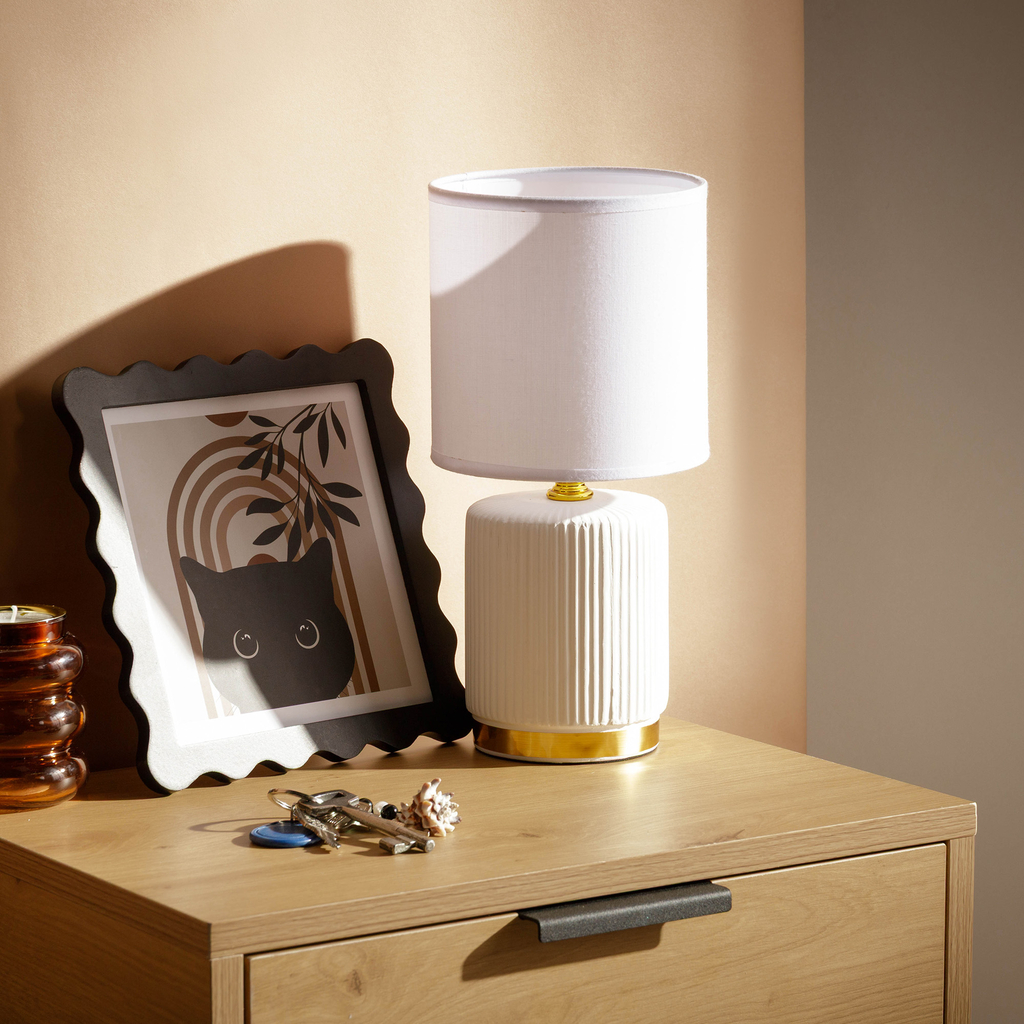 Stolová nočná lampa biela 27,5 cm