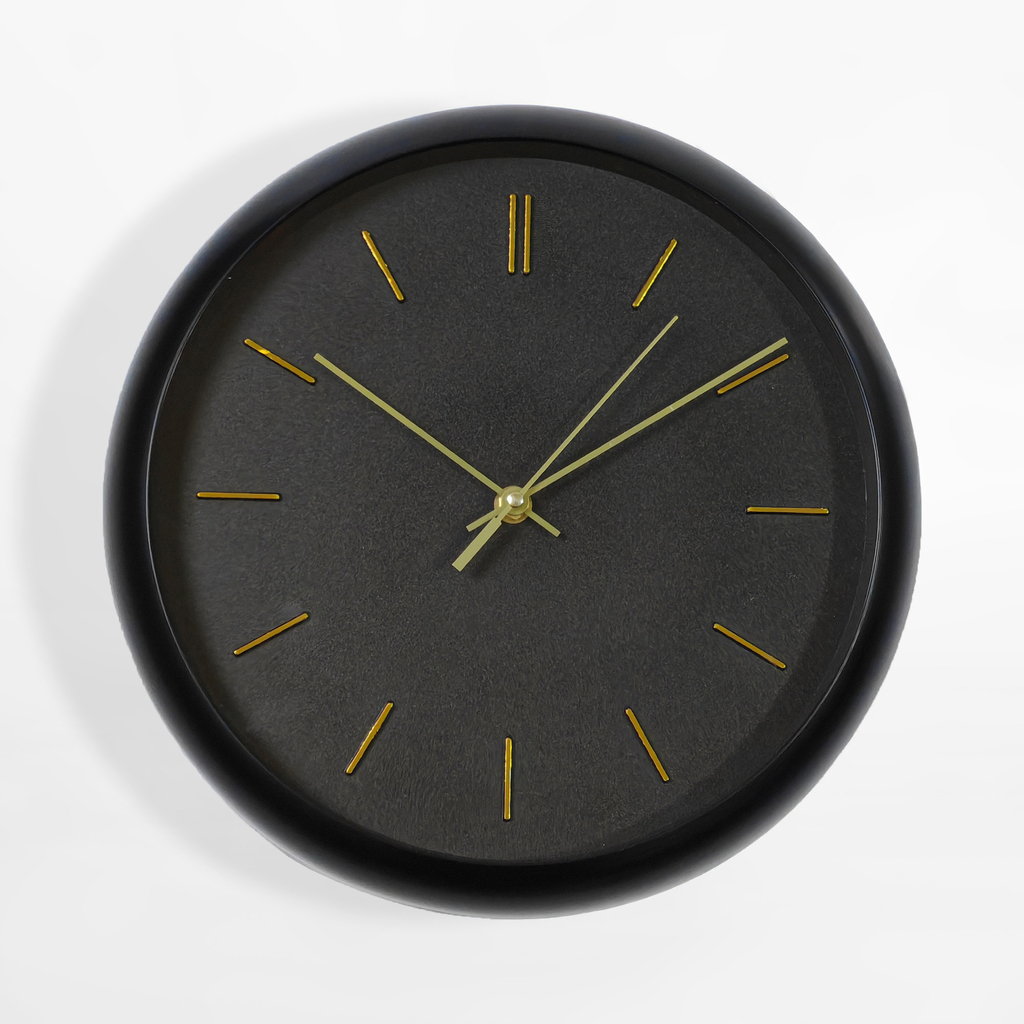 Nástenné hodiny čierne 30,5 cm
