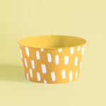 Súprava 4 plastových žltých misiek 750 ml