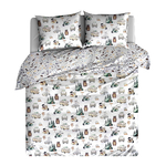 Bavlnená posteľná bielizeň CAMPING 160x200 cm