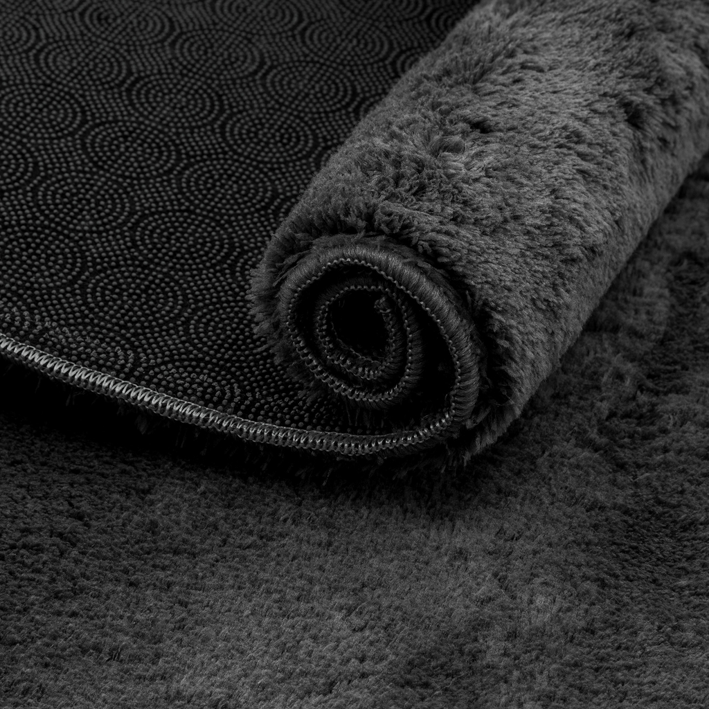 Antracitový koberec PULY 80x150 cm