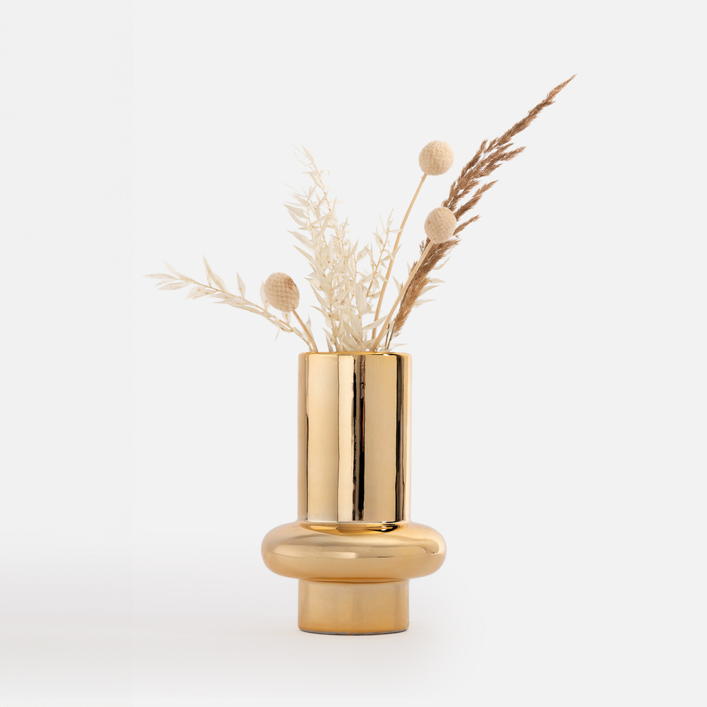 Moderná váza zlatá 20 cm