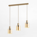 Závesné svietidlo svetlohnedé SIERRA SABIA III