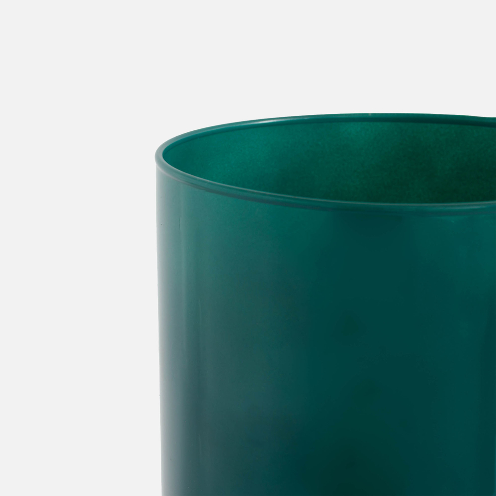 Sklenená váza zelená LUCA 29 cm