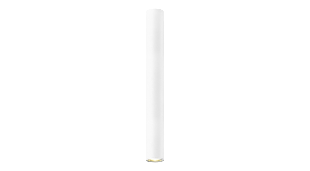 Stropné svietidlo dlhá tuba, biele matné LOYA 55 cm