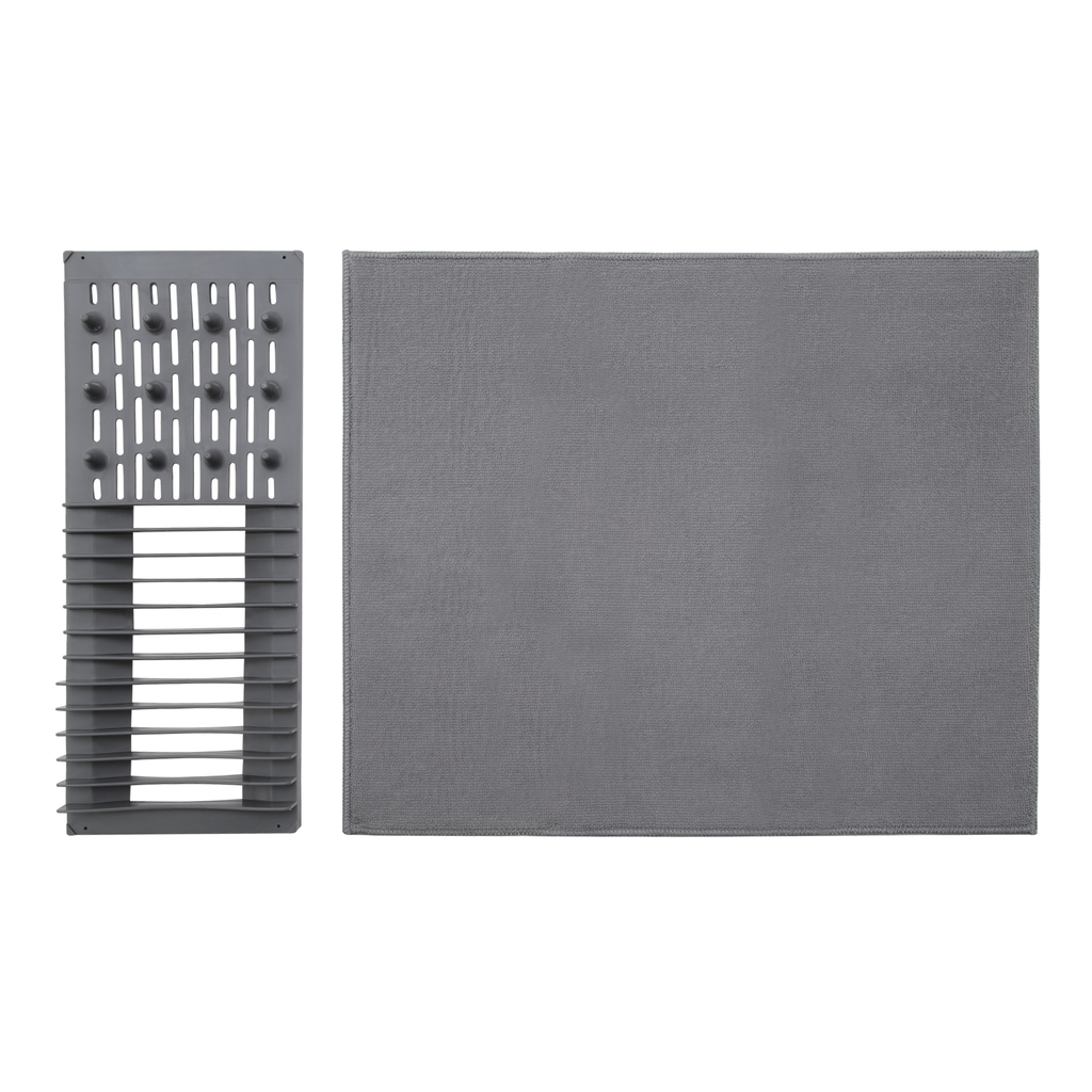 Odkvapkávač na riad s podložkou z mikrovlákna