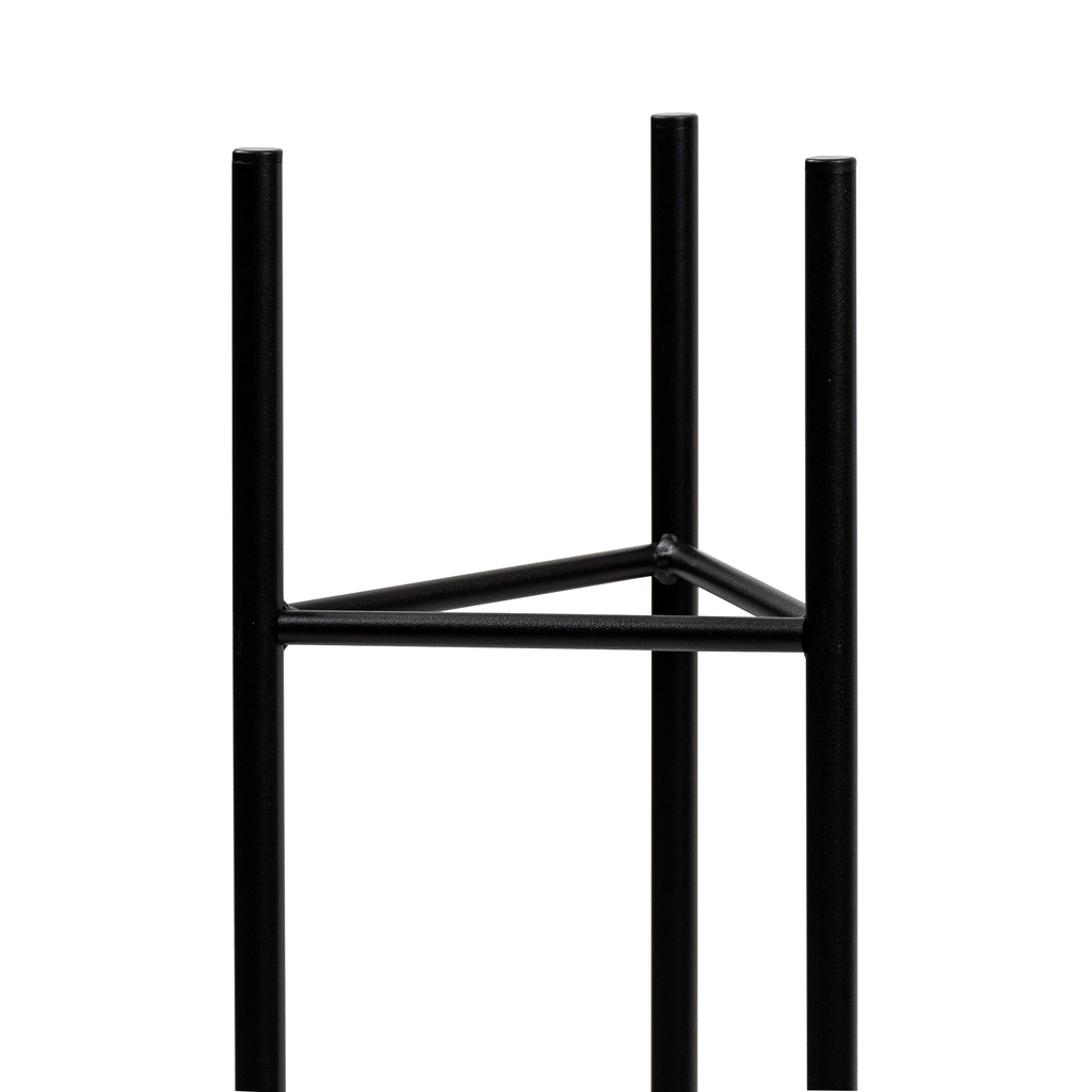 Kovový stojan na kvetináč čierny SENS 75 cm