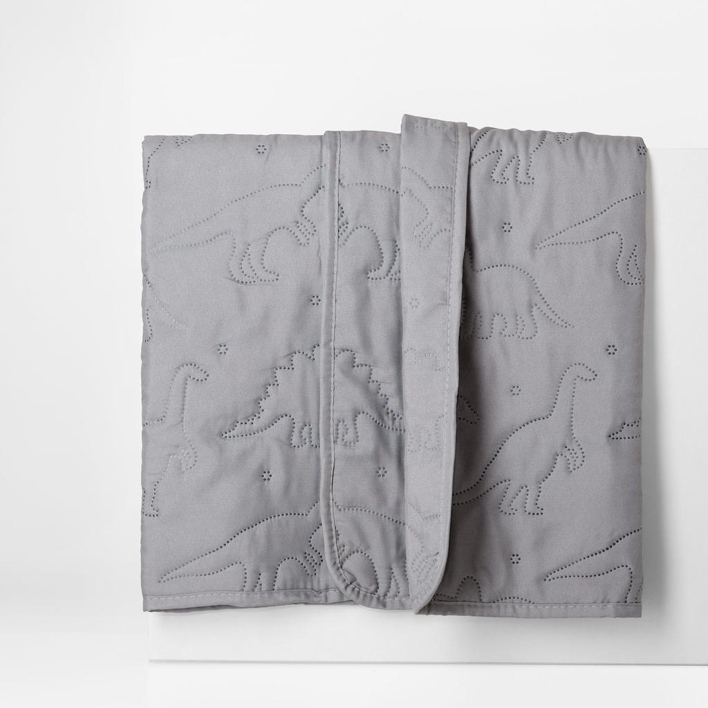 Prehoz na posteľ vo svetlosivej farbe DABU DINO 140x200 cm