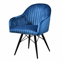 Čalúnená stolička modrá LUCANIA
