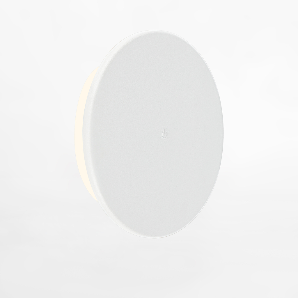 Kruhové nástenné LED svietidlo biel MELUNA fi 25 cm