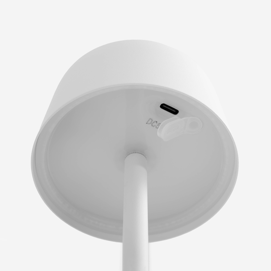 Stolná lampa LED IP44 biela POCO