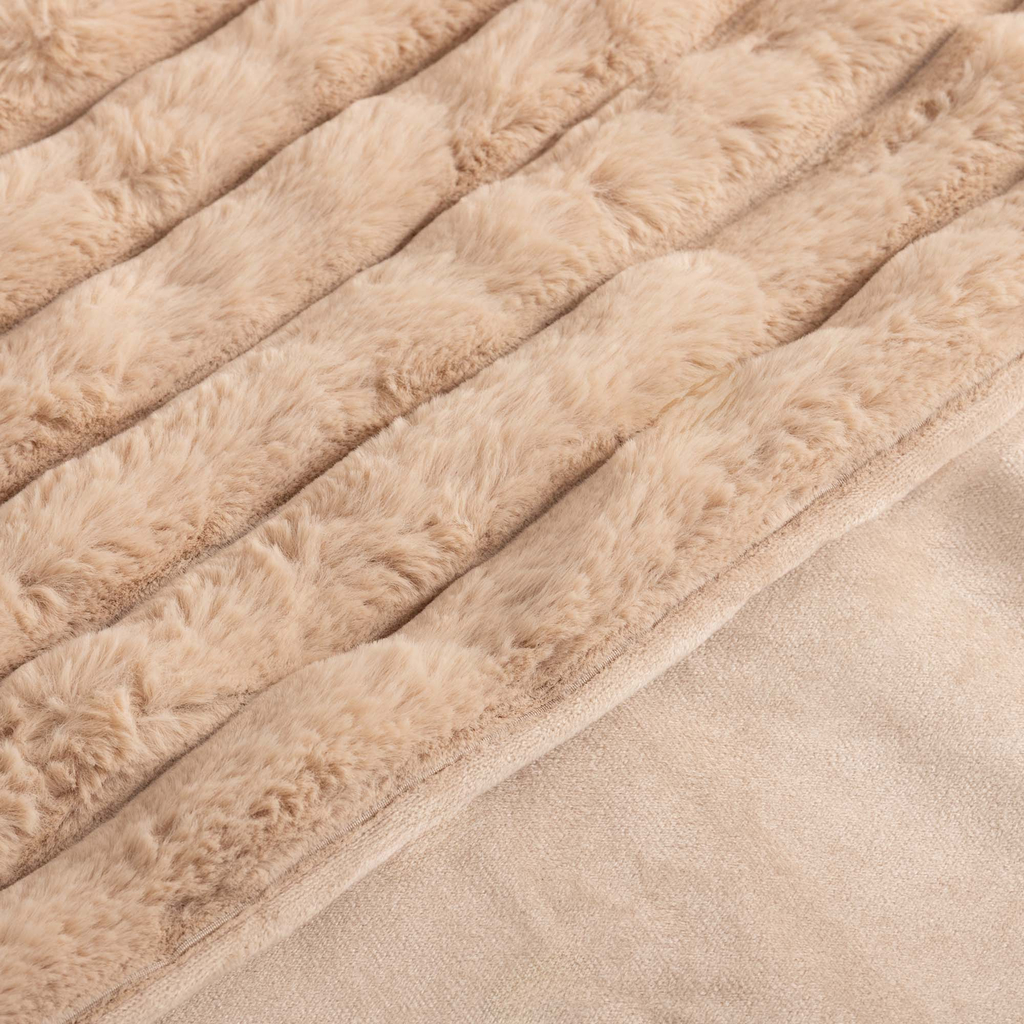 Béžová deka CORDOVA 180x200 cm