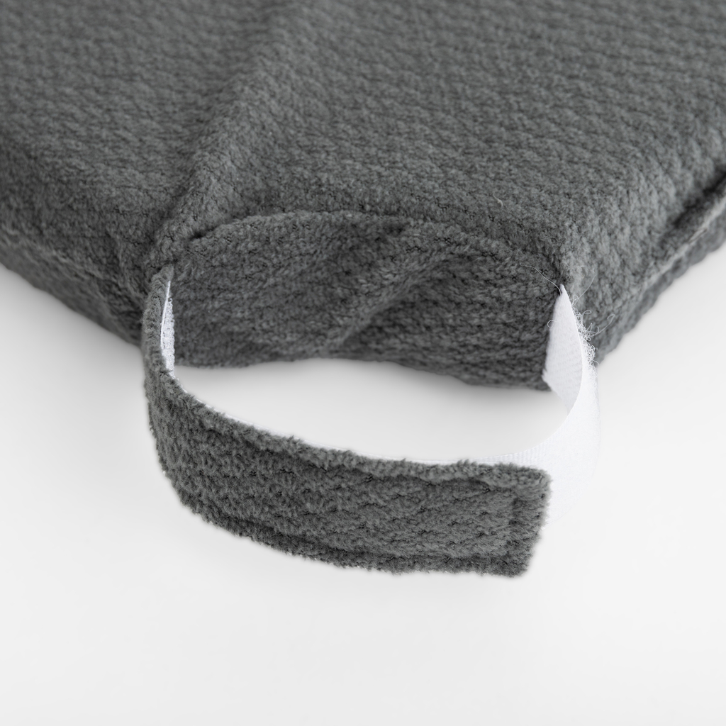 Podsedák na stoličku tmavosivý LUPPA 40x40 cm