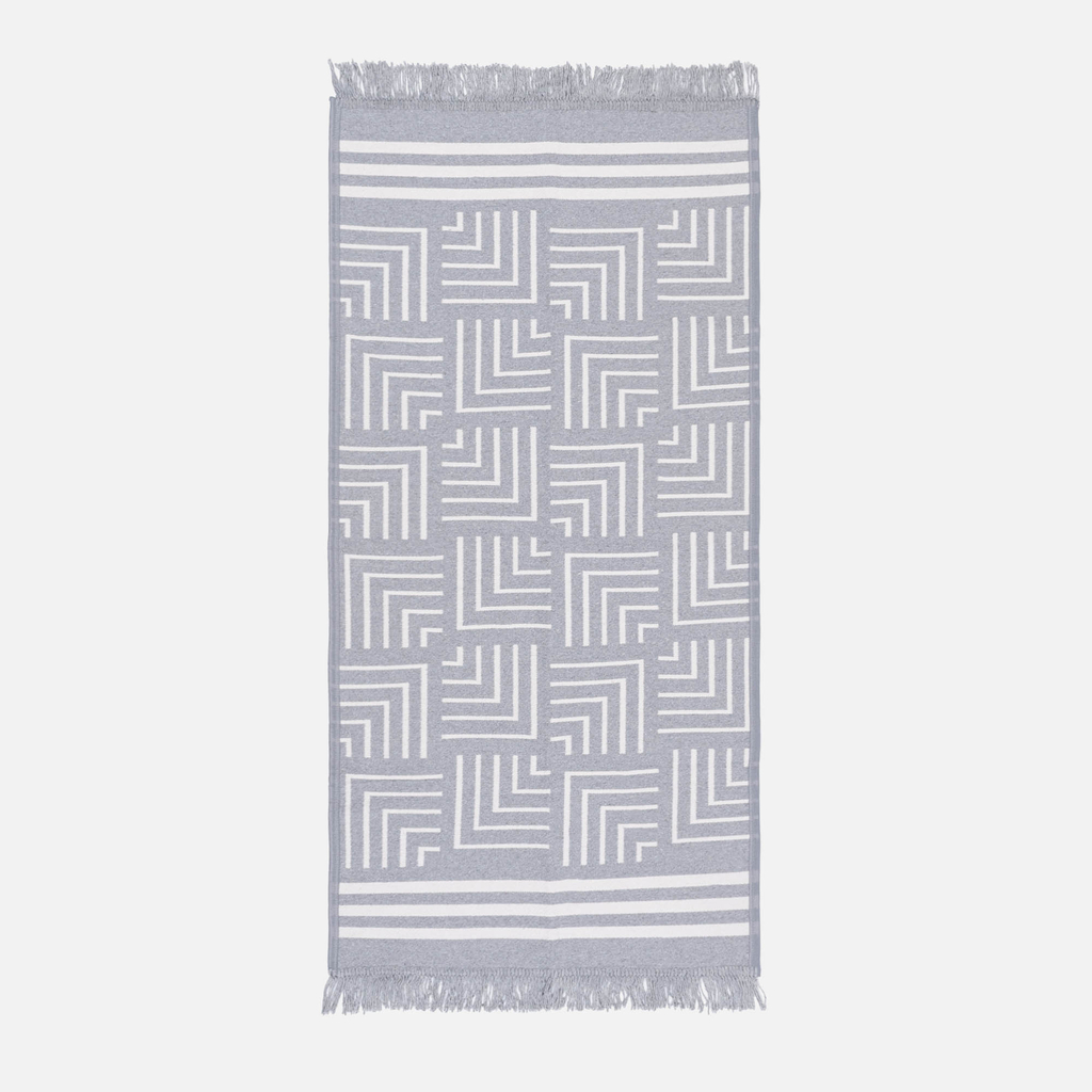 Geometrický koberec v sivej farbe ALBORG 50x80 cm