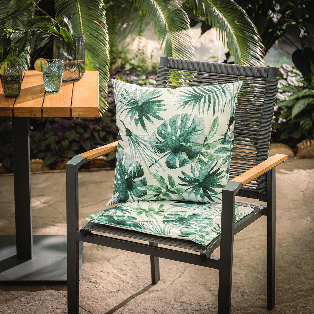 Dekoračný vankúš biely SAMBA, 45x45 cm