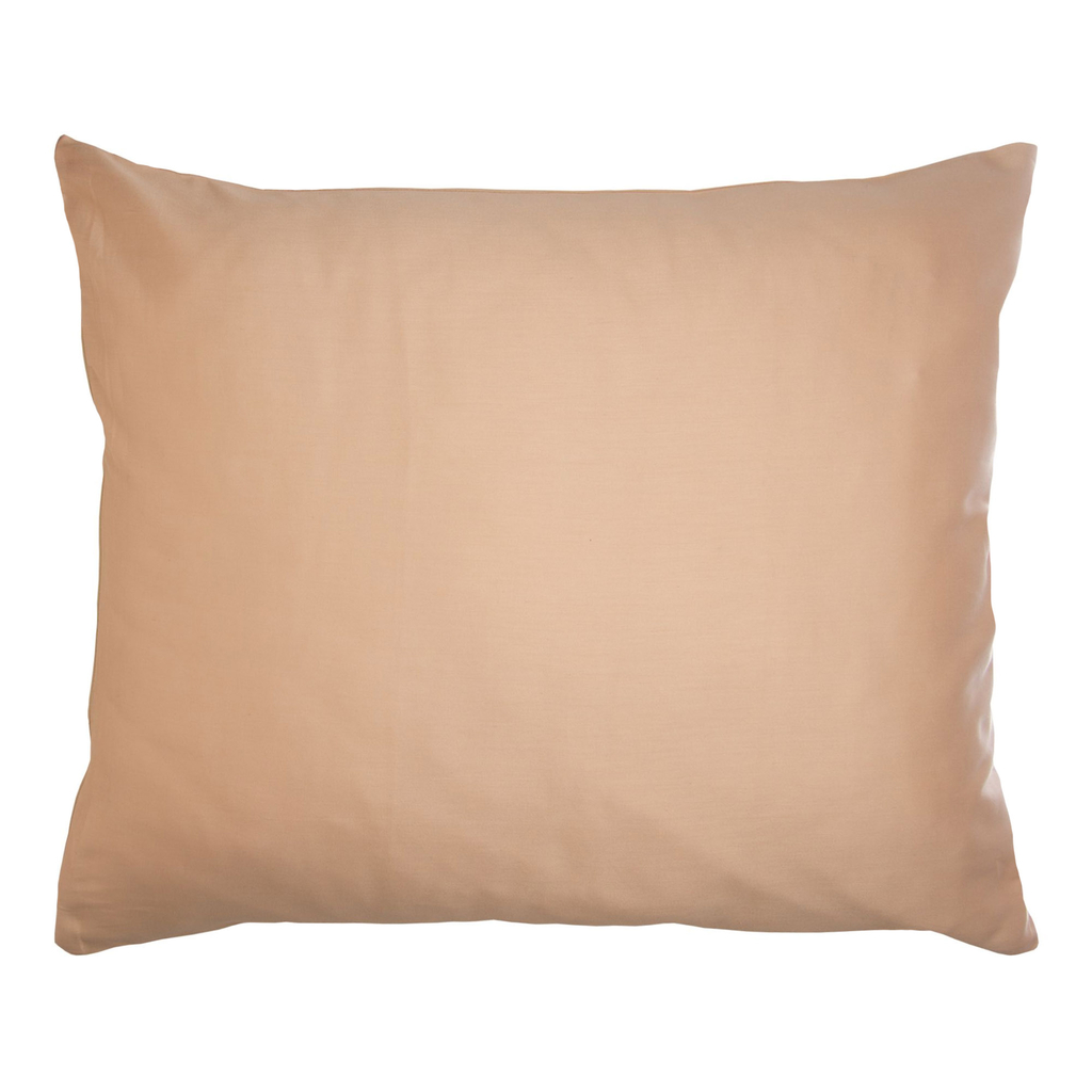 Béžová saténová obliečka na vankúš 50 x 60 cm