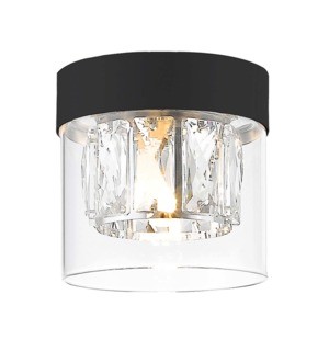 Stropné svietidlo čierne G9 GEM