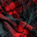Zeleno-červená károvaná deka TYLOR 150x200 cm