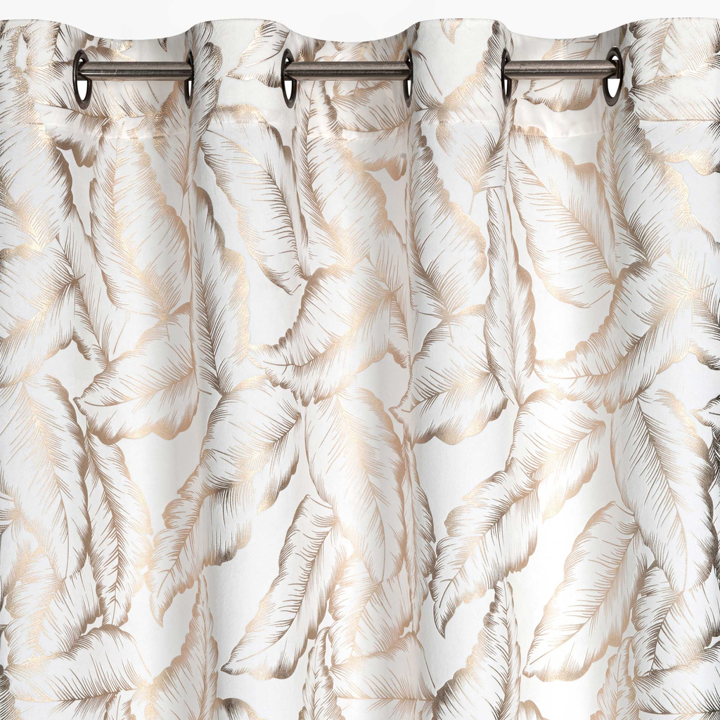 Záclona s priechodkami v listoch MILENA 140x250 cm