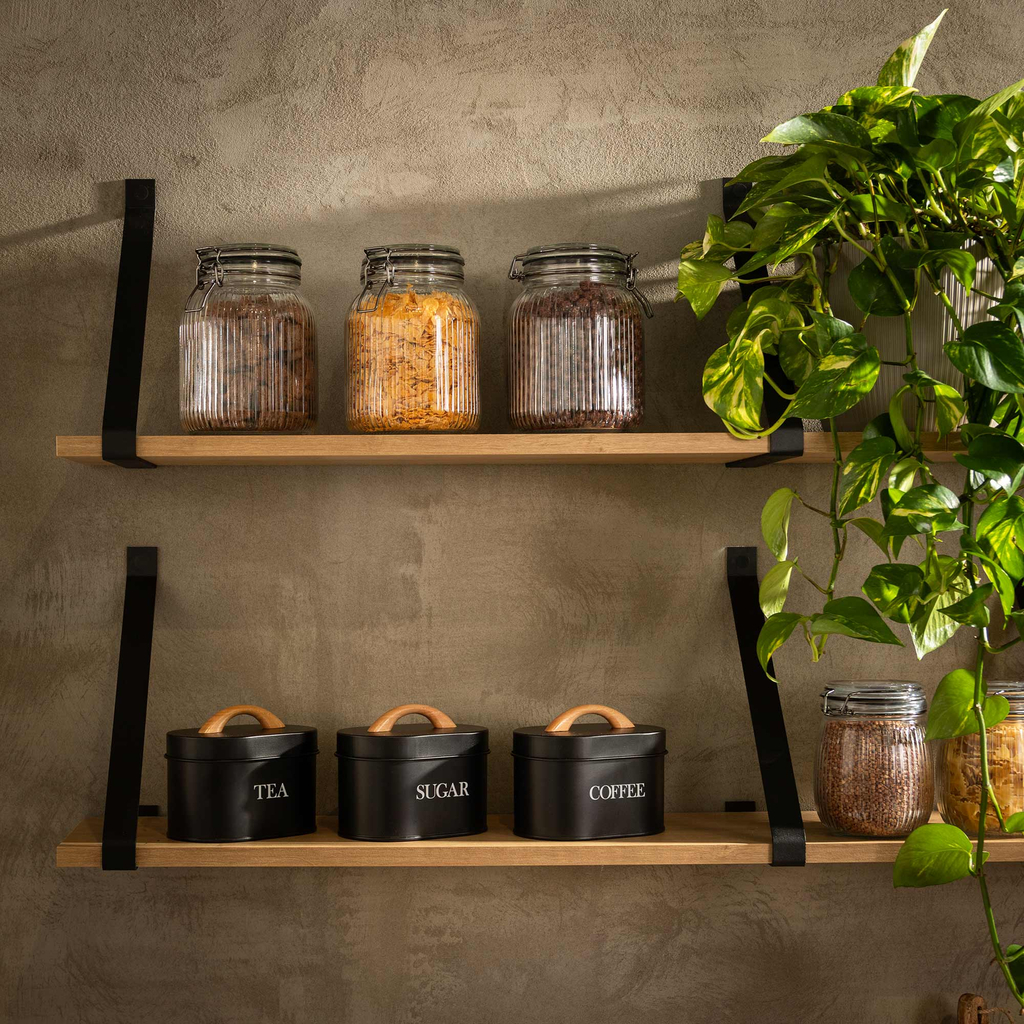 Rýhovaná sklenená nádoba 1,4 l