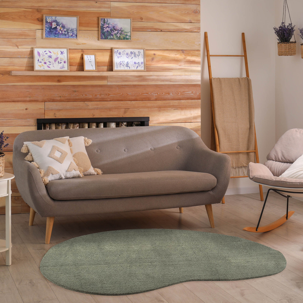 Tmavozelený koberec PULY BEANS 120x170 cm