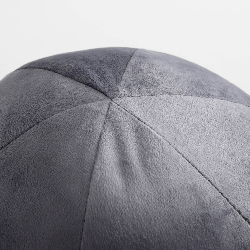 Sivý dekoratívny vankúš guľa SPHERE 27 cm