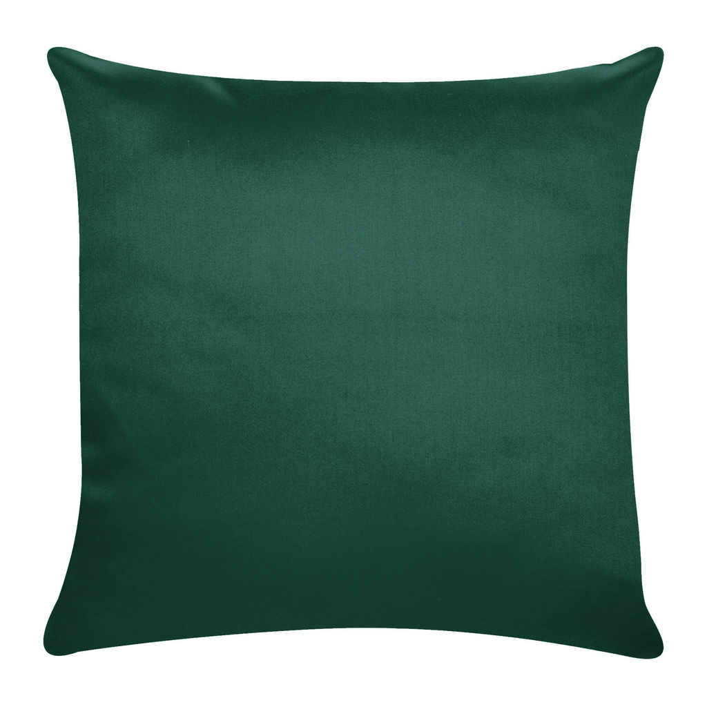 Zelená saténová obliečka na vankúš 40x40 cm