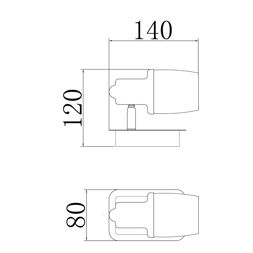 Nástenné svietidlo POSO CK180610-1