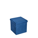 Skladací puf modrý 38x37,5 cm