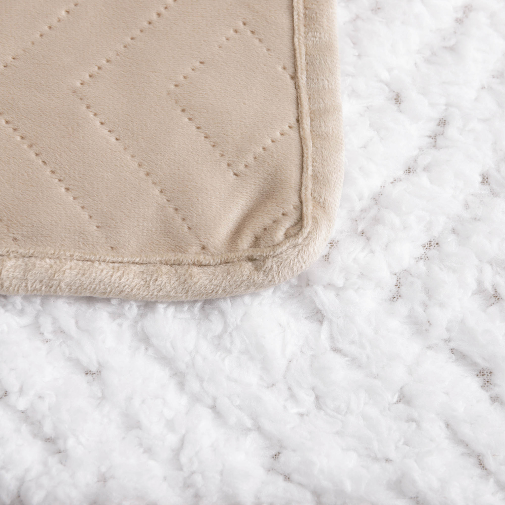 Prehoz na posteľ v béžovej farbe CALDO 180x200 cm