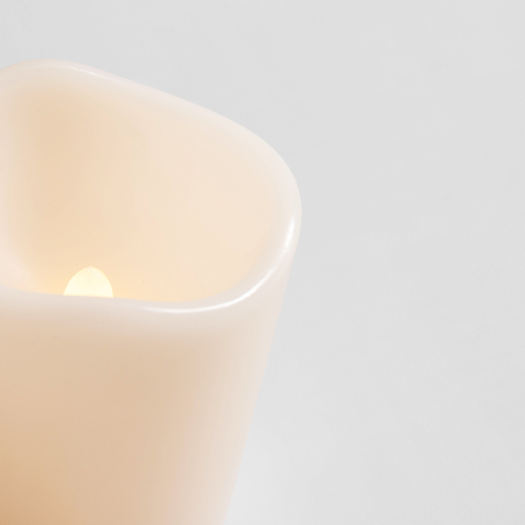 LED sviečky, biele, súprava 3 ks