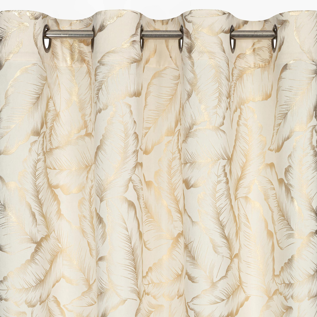 Záves na kolieskach krémová MILENA 140x250 cm