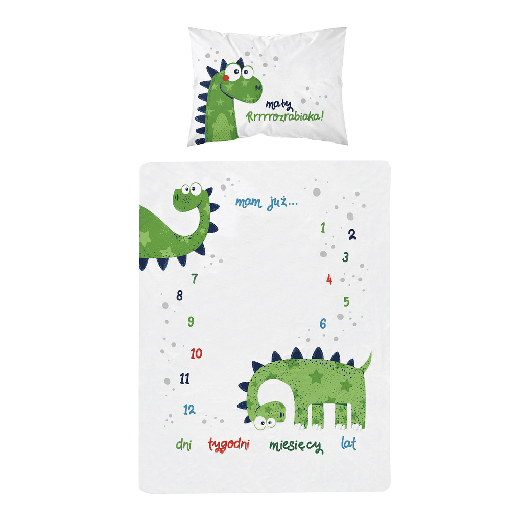 Bambusové obliečky do postieľky DINOSAURUS 90x120