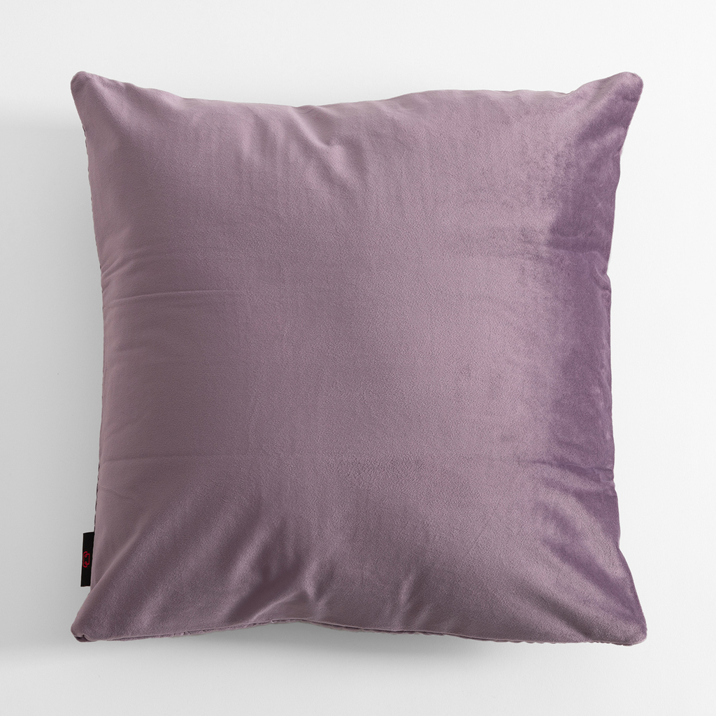 Geometrická velúrová obliečka na vankúš fialová JONES 45x45 cm