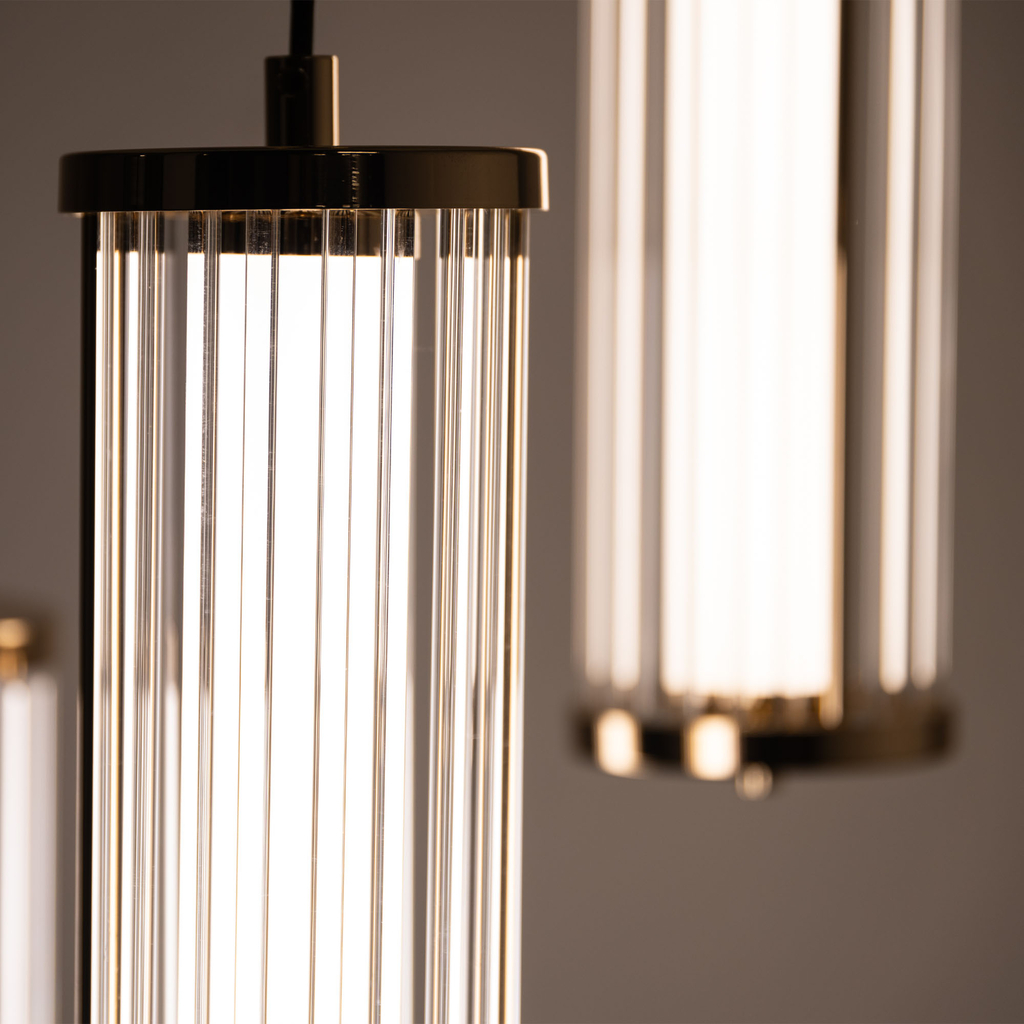 LED Luster na lanku zlatý CALLY 3