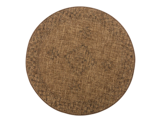Vonkajší kruhový koberec YUTA v kosoštvorcoch