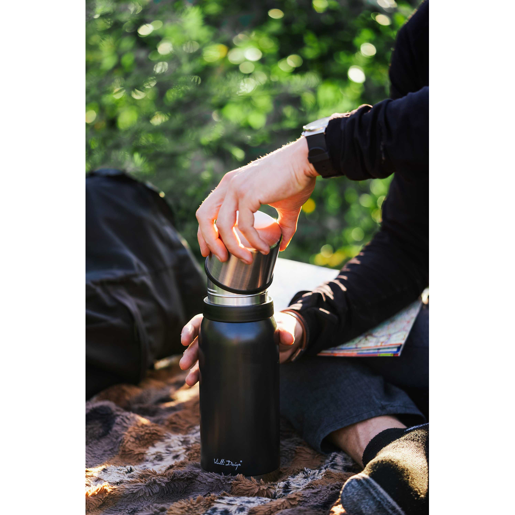 Termoska s 2 hrnčekmi grafit FUORI 1 l