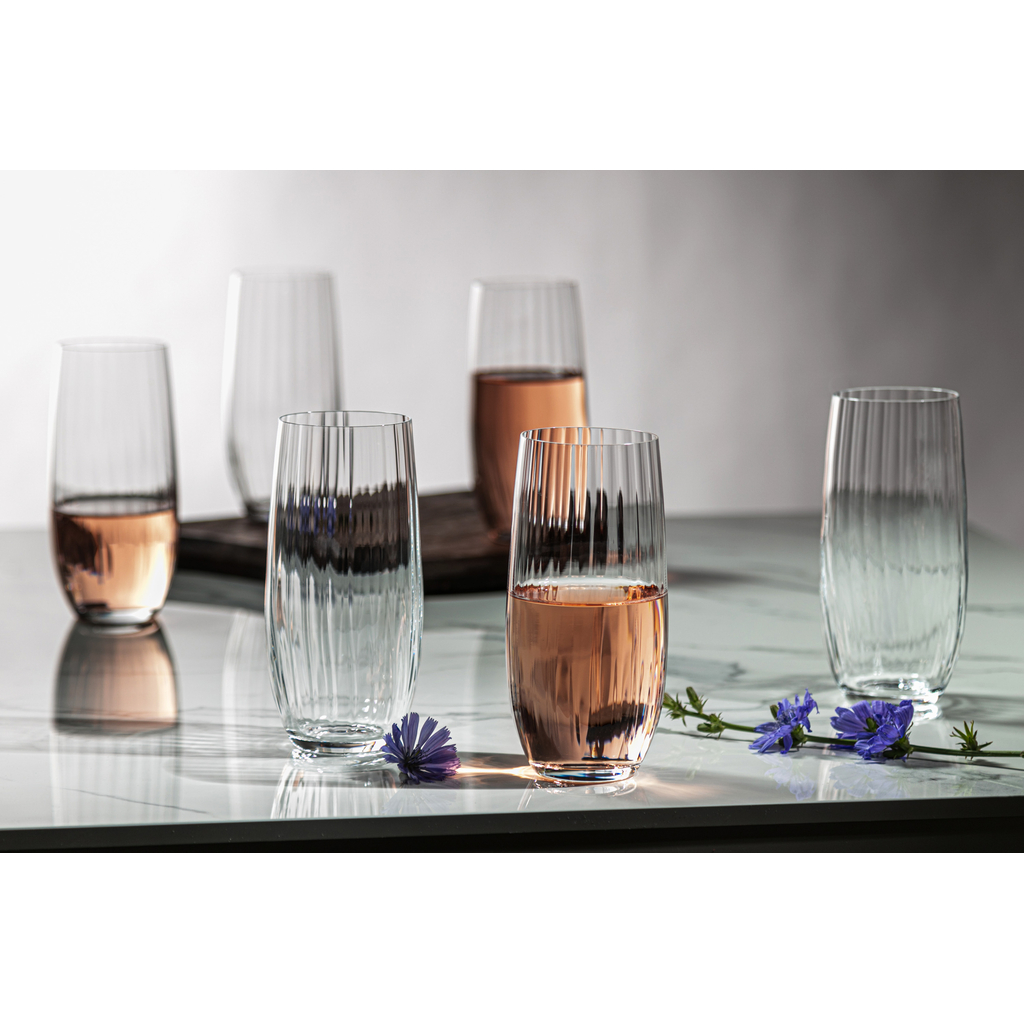 Súprava 6 vysokých pohárov WATERFALL 350 ml