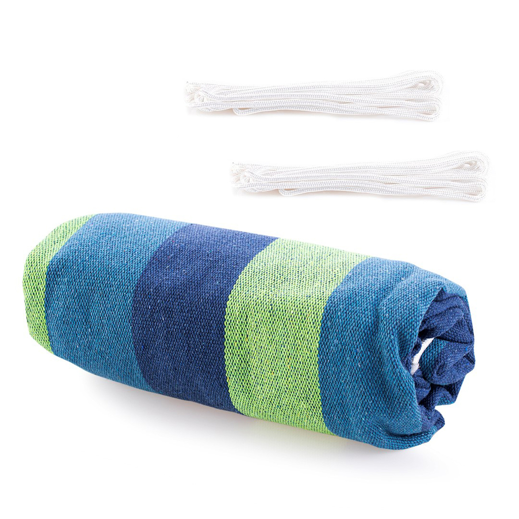 Hojdacia sieť do záhrady modré pruhy COLADA 240x80 cm