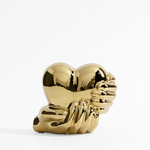 Dekoratívna figúrka SRDCE zlatá