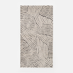 Abstraktný koberec v béžovej a čiernej farbe DEUS 80x150 cm